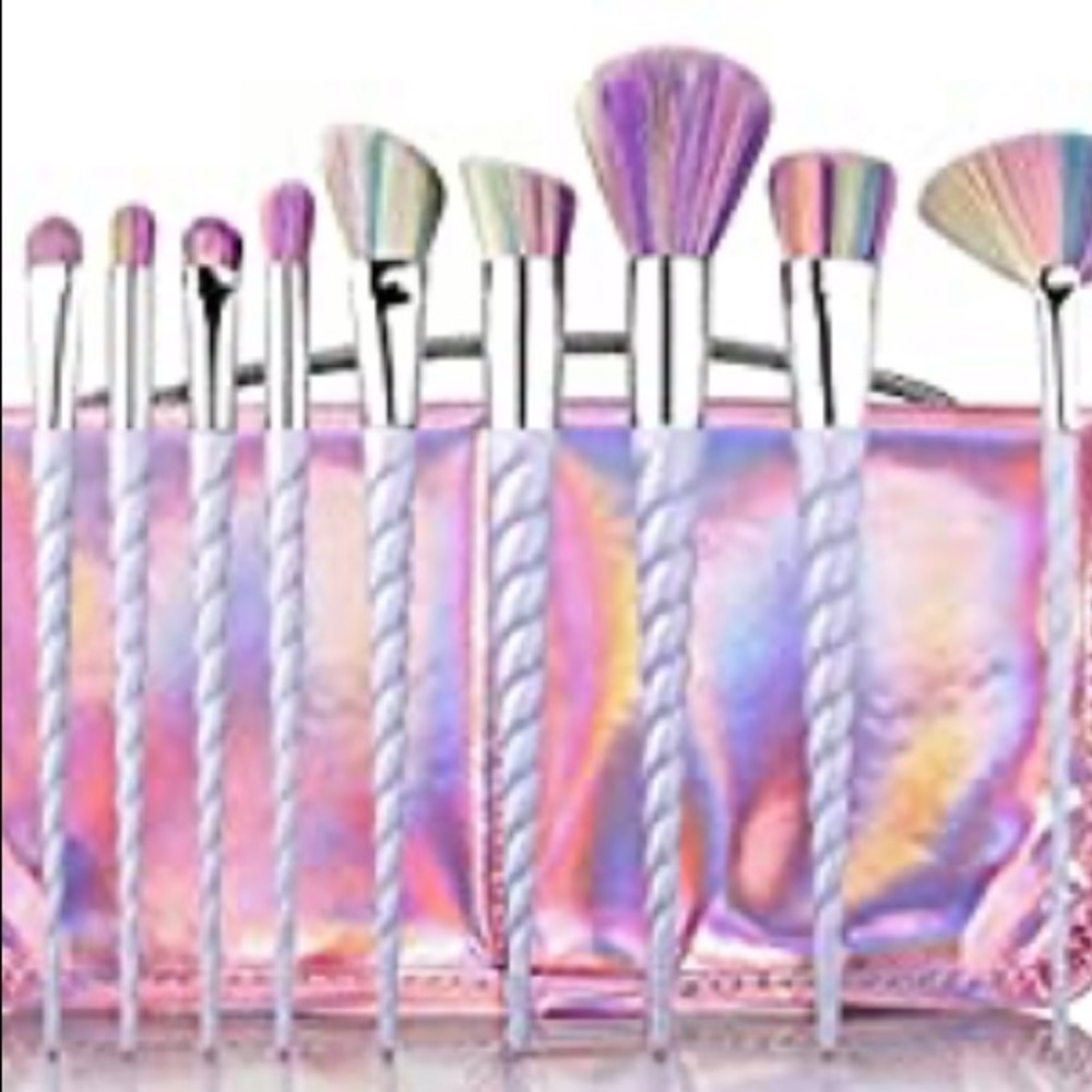 Rainbow unicorn Makeup Brush Set Kit with … - Picture 6 of 9
